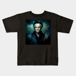 Arthur Schopenhauer | Dark Portrait Kids T-Shirt